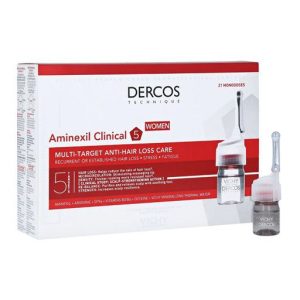 Dercos Aminexil Clinical 5 Anti-Hair Loss Care For Women سيت امبولات ضد تساقط الشعر للنساء
