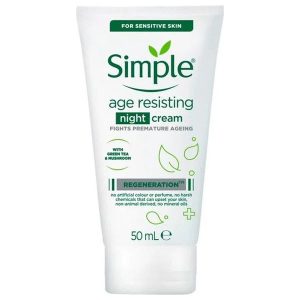 كريم الليل Simple Regeneration Age Resisting Night Cream.