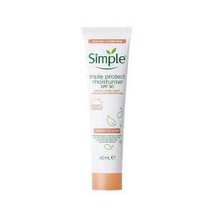 مرطب الحماية الثلاثية Simple Protect 'N' Glow Triple Protect Moisturiser SPF 30.