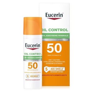 Eucerin Sun Oil Control SPF 50 Face Sunscreen Lotion - 75ml | يوسيرين واقي شمسي للتحكم بالزيوت - 75 مل