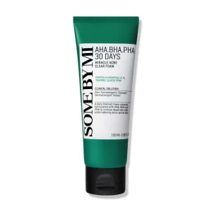 AHA BHA PHA 30 DAYS MIRACLE ACNE CLEAR FOAM - 100ML | غسول AHA BHA PHA لإزالة حب الشباب من دايز ميراكل - 100 مل